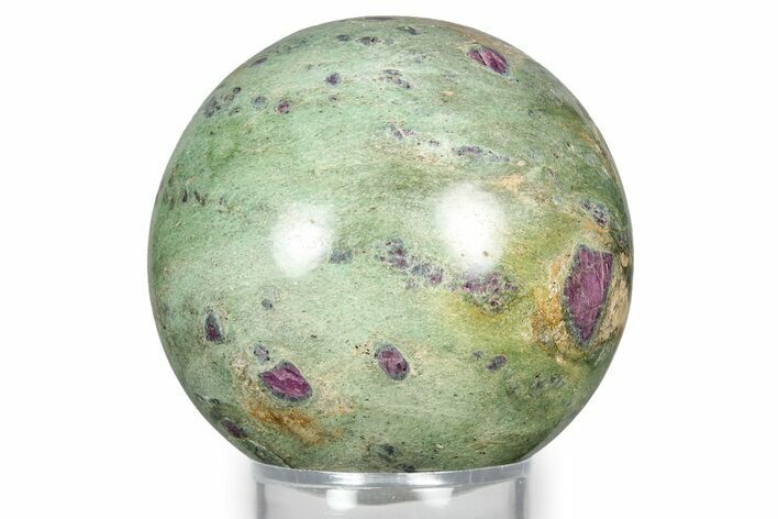 Polished Sphere Of Rubies In Fuchsite - India #342996